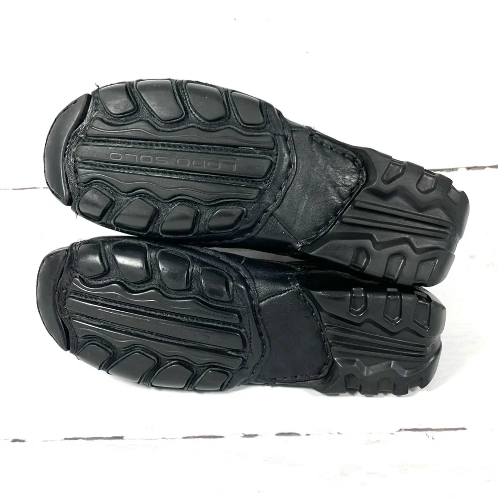 Belvedere‎ Loafers Mens Size 9 Black Genuine Ostrich Leather Driving Moc.